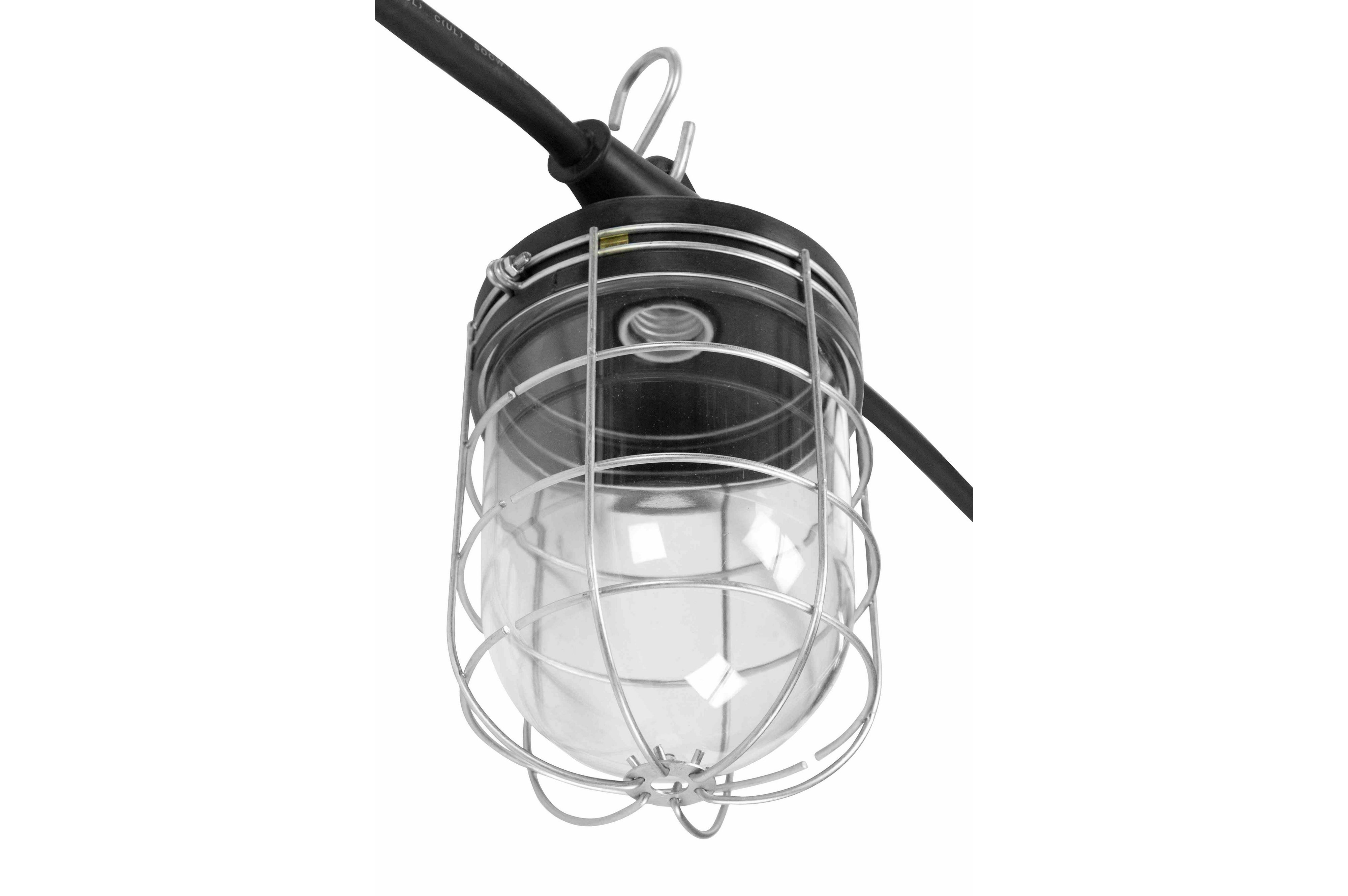 Larson Electronics - 50' Temporary Construction String Light - Ceramic ...