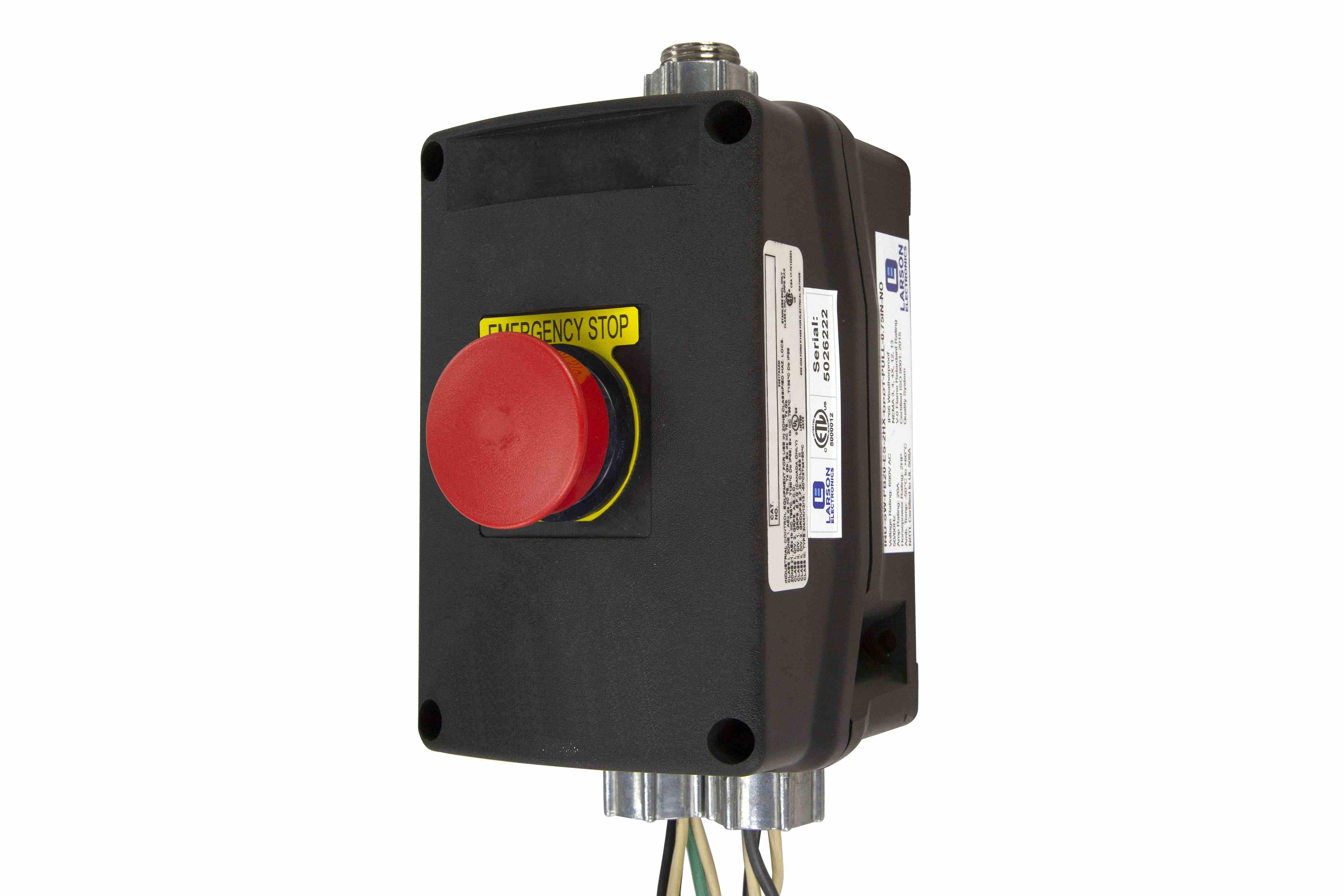 Larson Electronics - Emergency Stop Double Throw Push Button - Mushroom ...