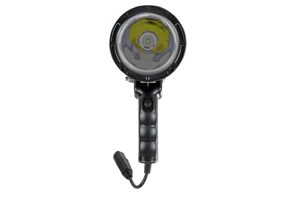 Larson Electronics - 25W Handheld LED Hunting Spotlight - 6 Million ...