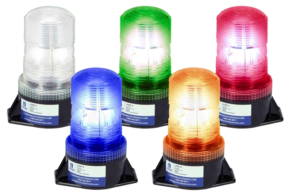 Larson Electronics - LED Strobe Light - Permanent Mount - 18 LED Beacon ...