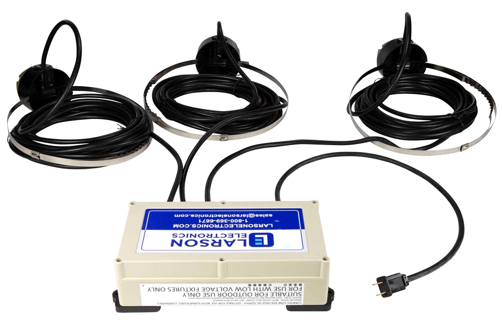 Larson Electronics - 75W Underwater Dock Light Package - (3) LED Lights ...