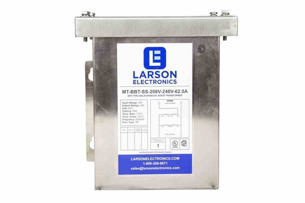 Larson Electronics - 3 kVA Isolation Transformer - 480V Split Phase ...
