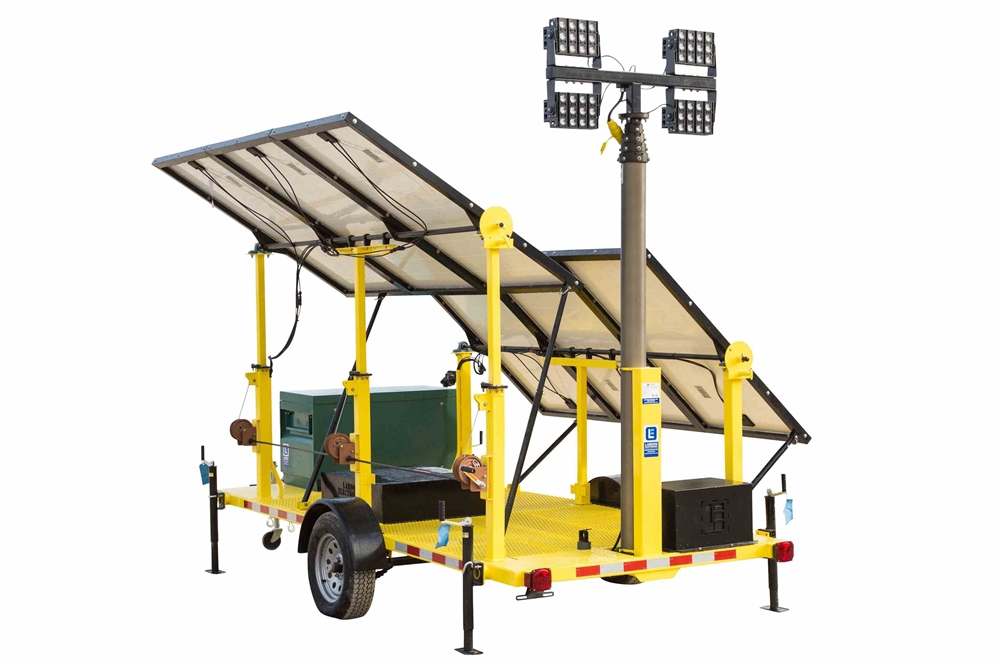 Larson Electronics - 1.8KW Solar Power Generator with Pneumatic Light ...