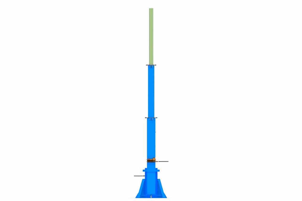 Larson Electronics - 25 Foot Telescoping Light Mast - 12-25' Fold Over ...