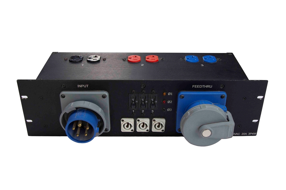 Larson Electronics - 100A Rack Mount Distro, 120/240 1PH, 4100B12W ...