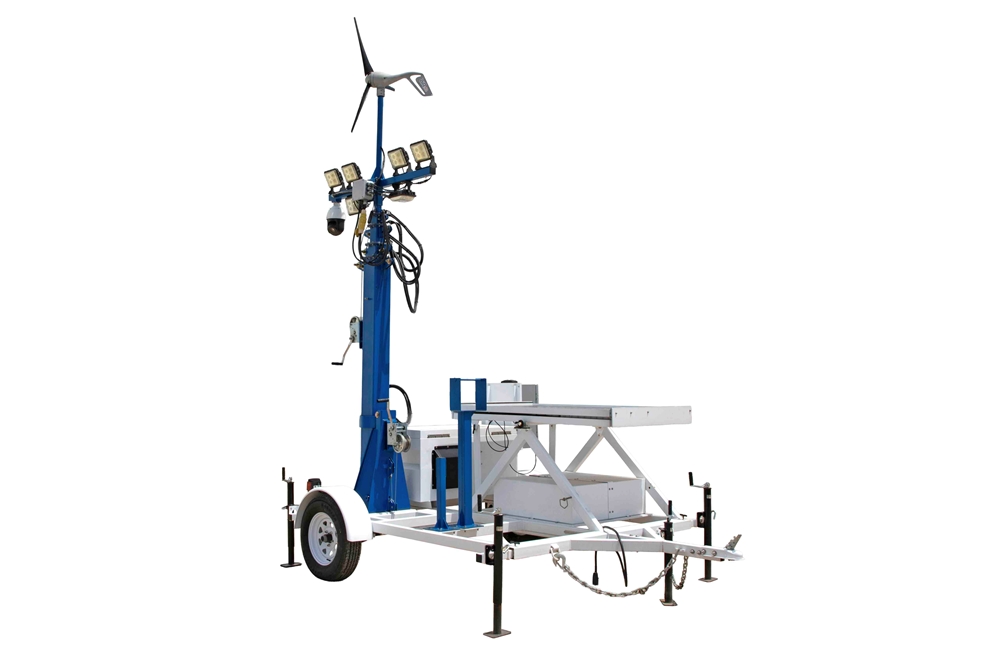 Larson Electronics - *RENT* Solar Light Tower - 30' Light Tower - 10 ...