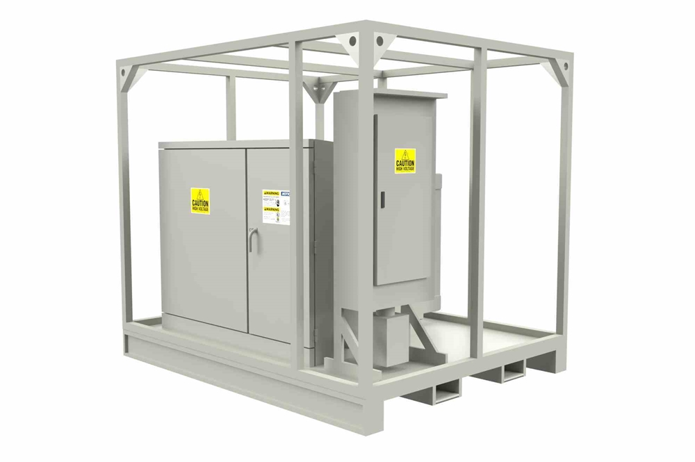 Larson Electronics - 2 MVA Distribution Skid, 34.5kV Delta - 480Y/277V ...