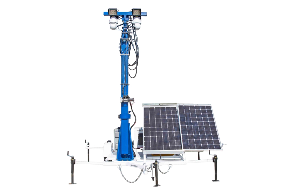 Larson Electronics - *RENTAL* 45' Portable Solar Security Tower - 7.5 ...