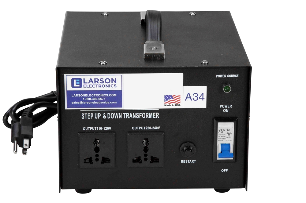 Larson Electronics - 5000 Watt Voltage Converter Transformer - 220V ...