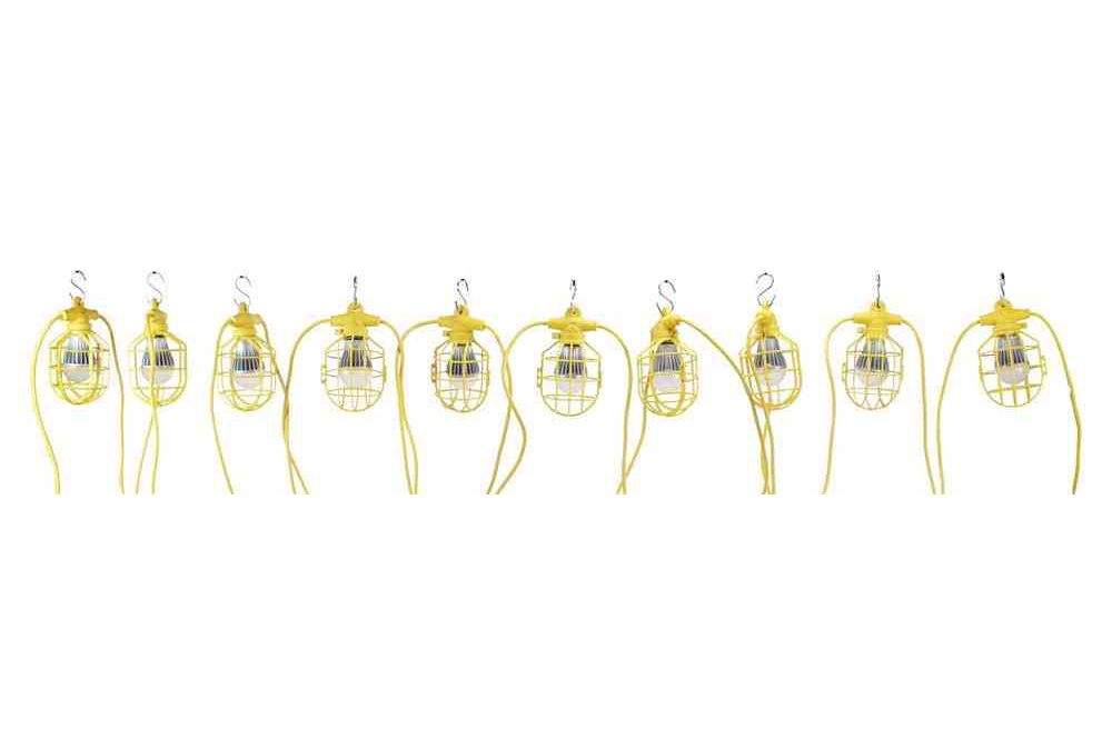 Larson Electronics - 150ft Temporary Construction String Light - 15 LED ...