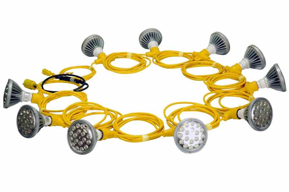 Larson Electronics - 250W Temporary Construction String Light w/ I-Beam ...
