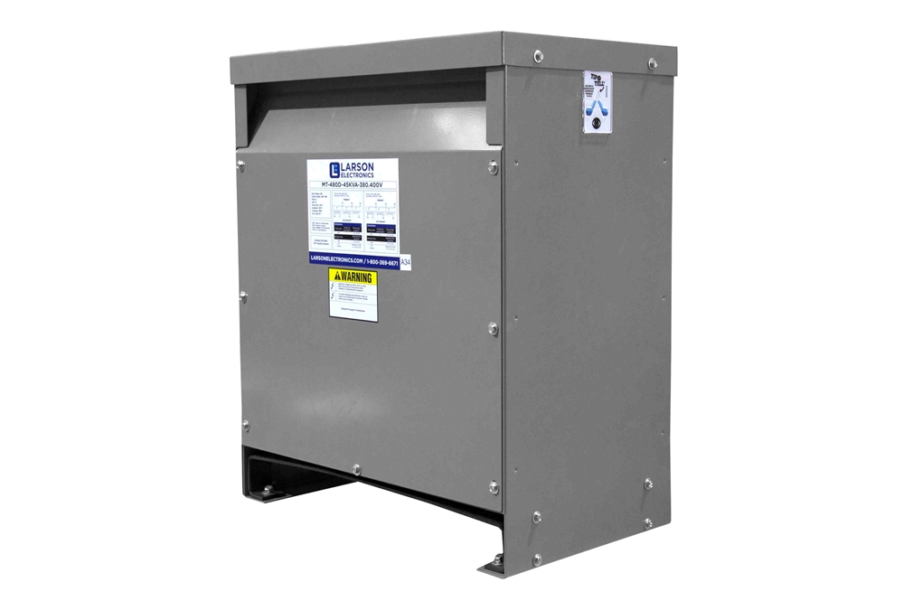 Larson Electronics - 45 kVA Transformer - 480V 3 Phase - 480V Delta ...
