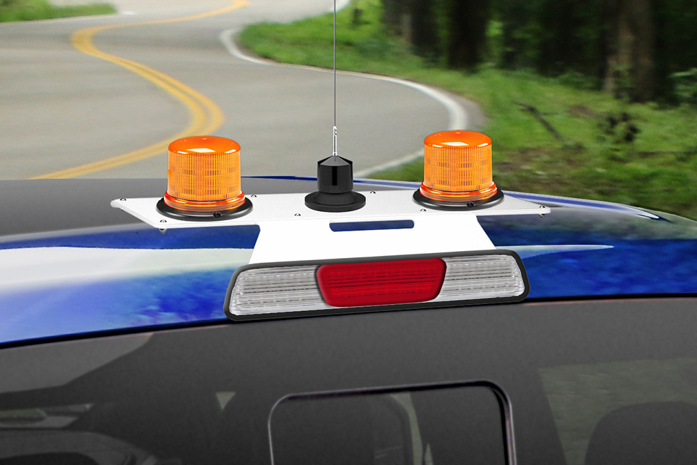 2013 Dodge Ram 4500 Classic No-Drill Rooftop Mounting Bracket - 24" x 8" LED 3rd Brake Light Magnetic Plate ~ image ~ 3