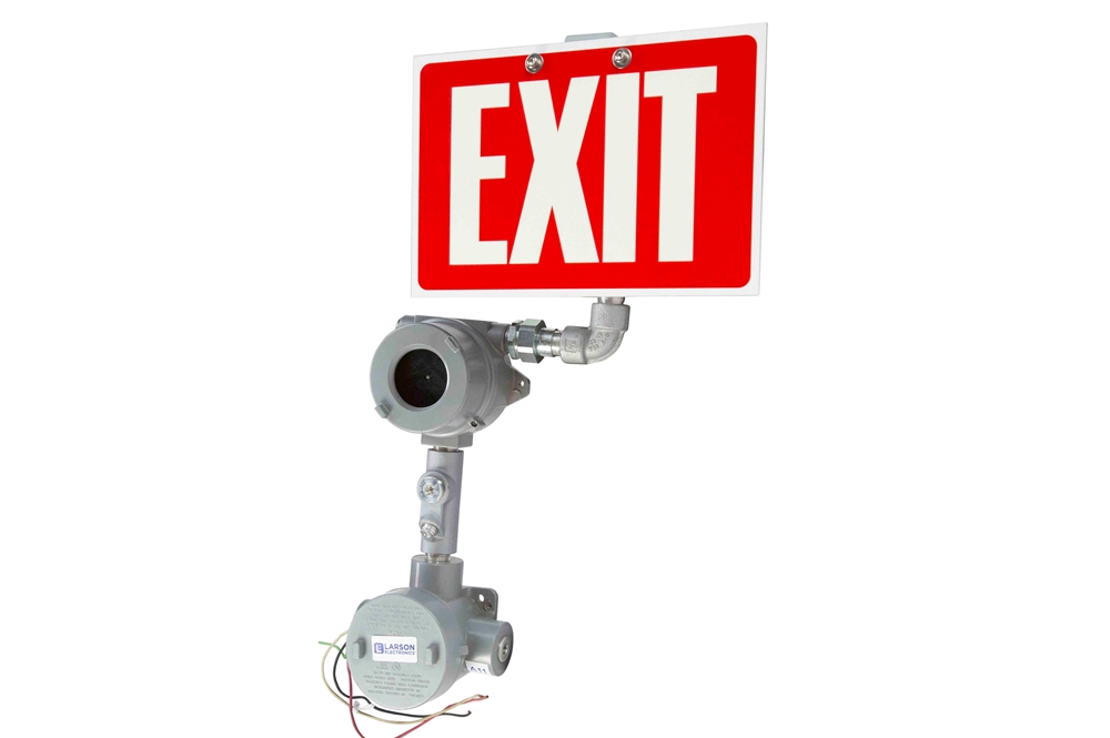 Larson Electronics - Explosion Proof Exit Sign - Class I, Division 1 ...