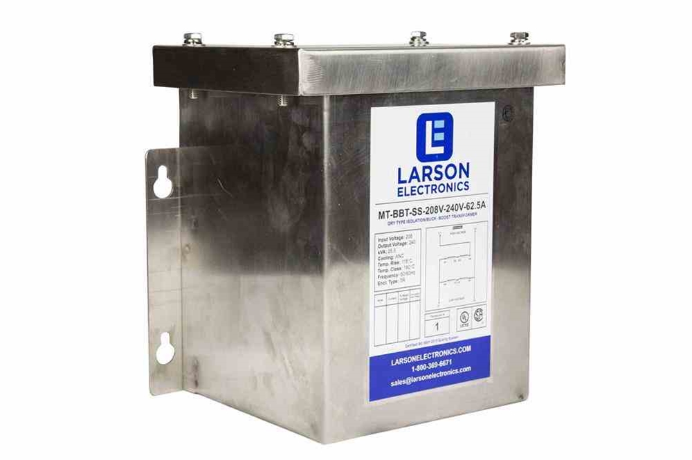 Larson Electronics - 1-Phase Buck/Boost Step-Up Transformer - 208V ...