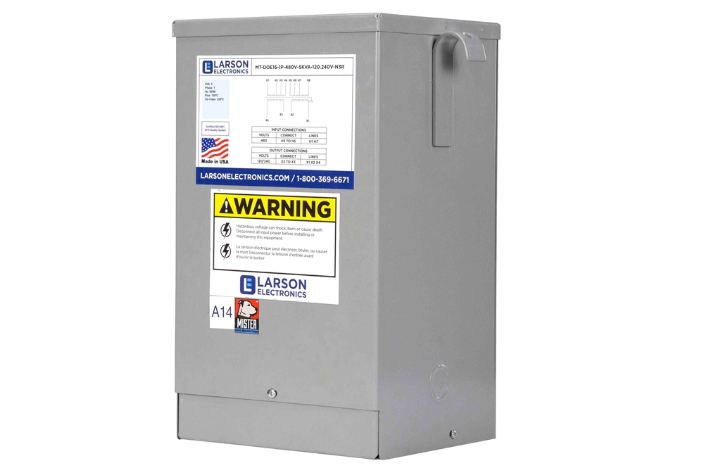 Larson Electronics - 9 kVA Isolation Transformer - 380/480V Delta ...