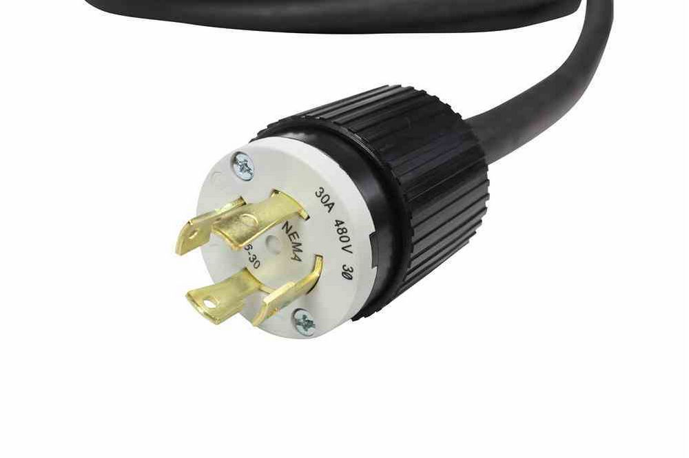 Larson Electronics - 100' 10/4 SOOW Twist Lock Extension Power Cord ...