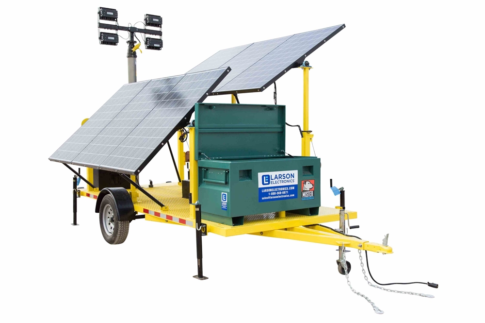 Larson Electronics - 1.8KW Solar Power Generator with Pneumatic Light ...