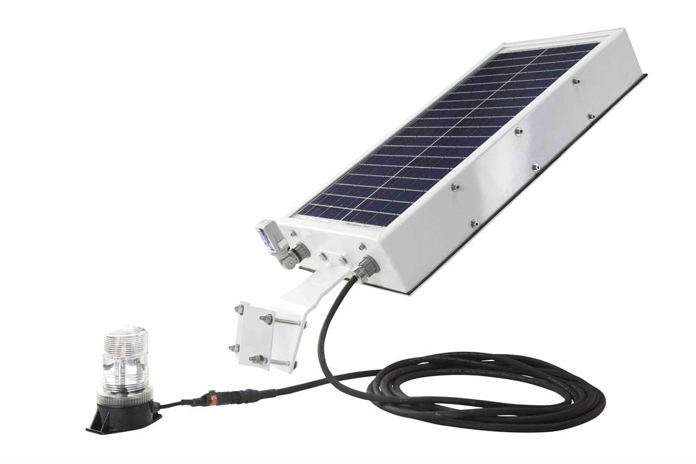Larson Electronics - Solar Powered LED Beacon - 3 Watt LED Beacon ...