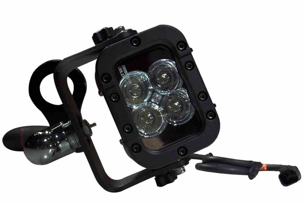 Larson Electronics - 12W High Intensity Bar Clamp Mounted LED Spotlight ...