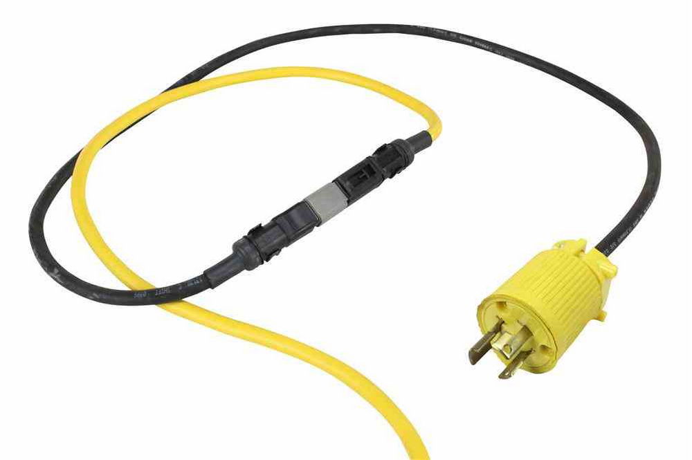 50ft Temporary String Light - Five LED Work Lamps - 50 Watt LED ...