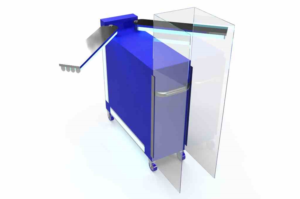 Larson Electronics - Aircraft UV Sanitation Cart - (2) Adj. Arms, (12 ...