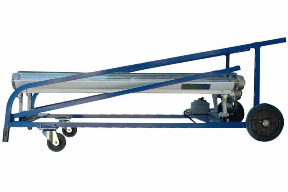 Explosion Proof Fluorescent Light Upright Cart with Wheels - 40,000 Lumens - Paint Booth Approved ~ image ~ 5