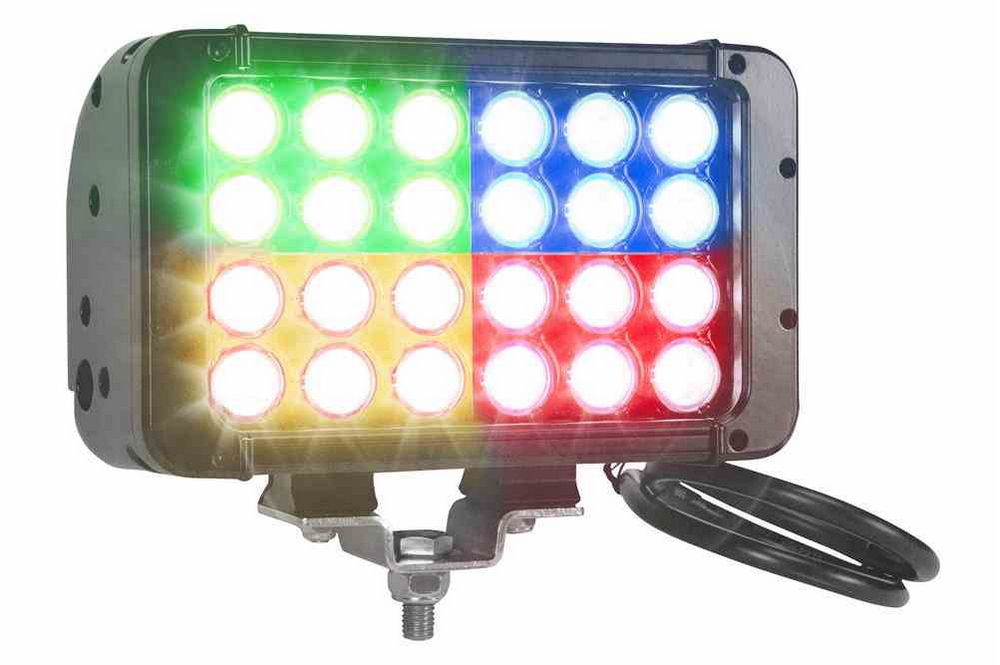 Larson Electronics - 72 Watt Colored LED Light - 24 LED - 4320 lumens ...
