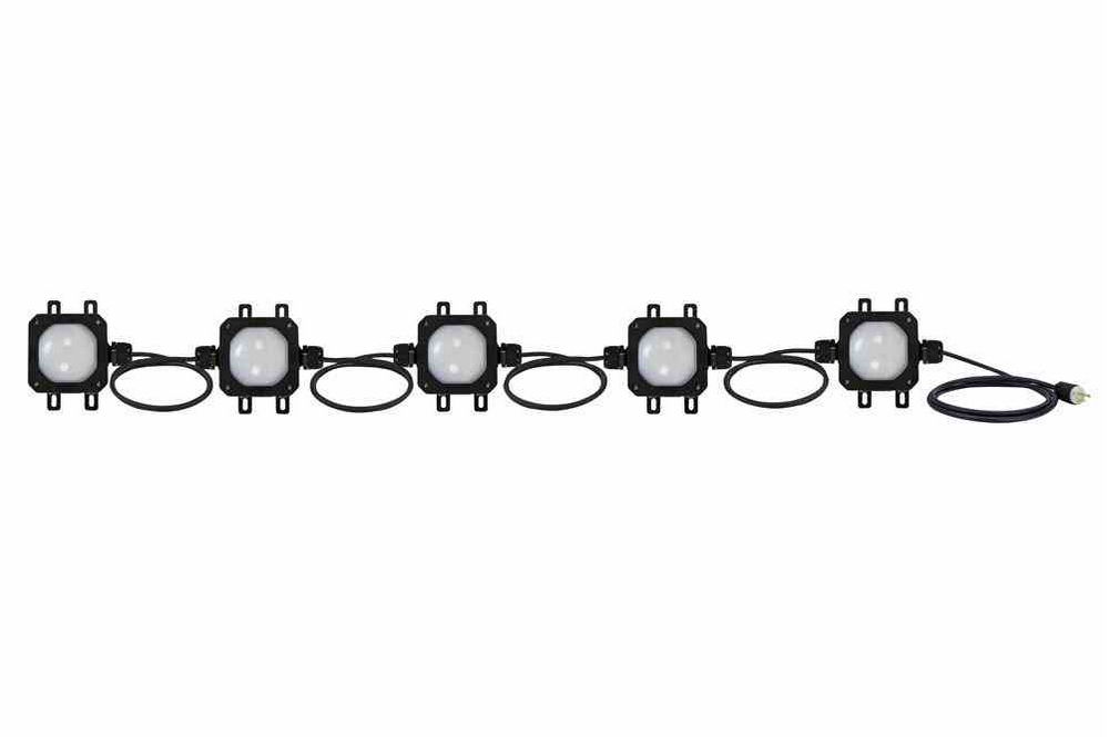 Larson Electronics - 50W LED String Light - 5 Lamps - 5000 Lumens - 90 ...