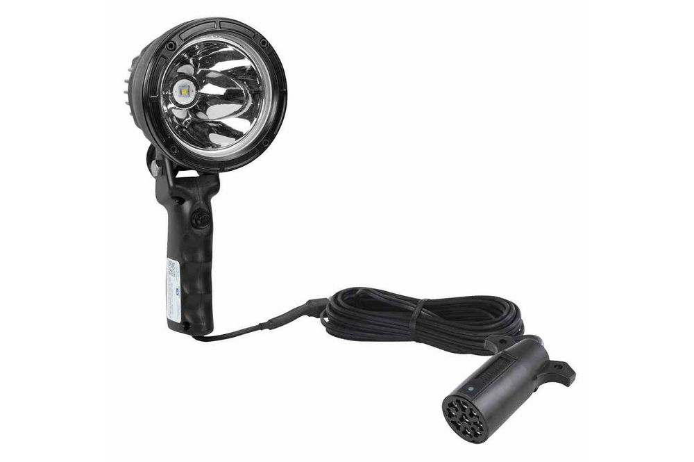 Larson Electronics - 25W Handheld LED Hunting Spotlight - 6 Million ...