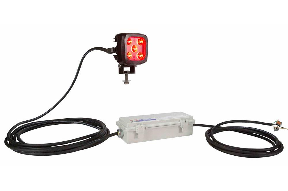 Larson Electronics - 25W Red LED Warning Spotlight - 2250 Lumens - 347 ...