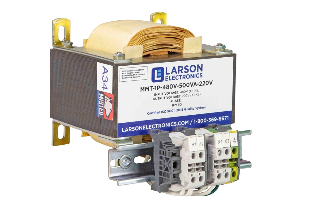 Larson Electronics - Micro Transformer - 500 VA - 480V Primary - 220V ...