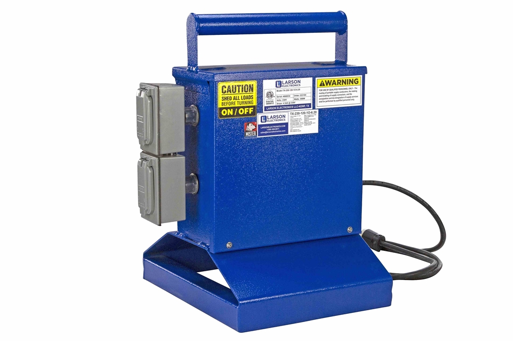 Larson Electronics - Temporary Transformer - 1000 VA - Converts 230V AC ...
