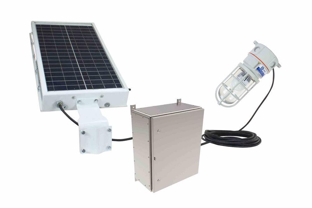 Larson Electronics - 10W Solar Powered LED Hazardous Location Light ...