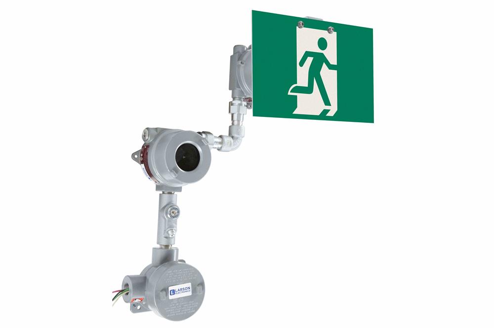 Larson Electronics - Explosion Proof Exit Sign w/ Emergency Backup ...