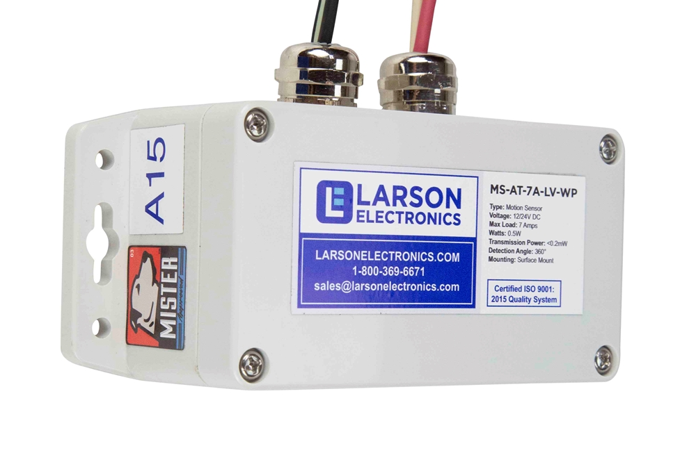 Larson Electronics - Weatherproof Motion Sensor - 7A Max Load - 48VDC ...