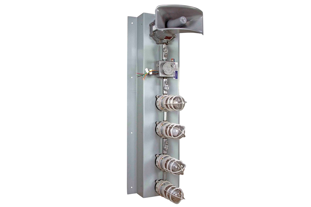 Larson Electronics - Hazardous Location LED Stack Light w/ Audible Horn ...