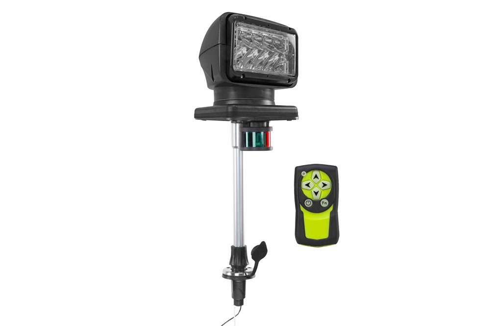 Larson Electronics - Remote Control LED Spotlight - 12-24V DC, 460,000 ...