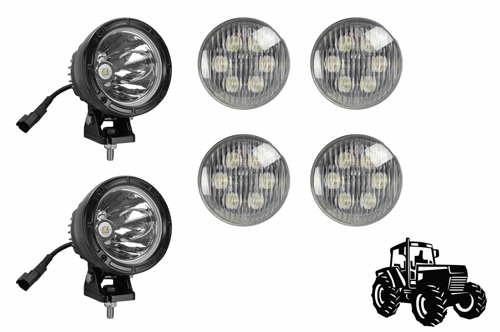 Lot De 2 Phares LED De Travail - Compatibles Tracteur John Deere 2140 à 8850 - AR85258 RE10964