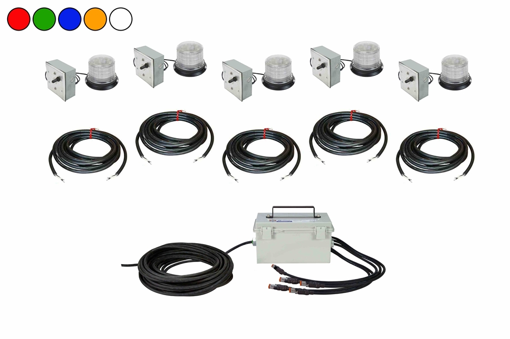 Larson Electronics - LED Beacon System - (5) Class I Beacons - (5 ...