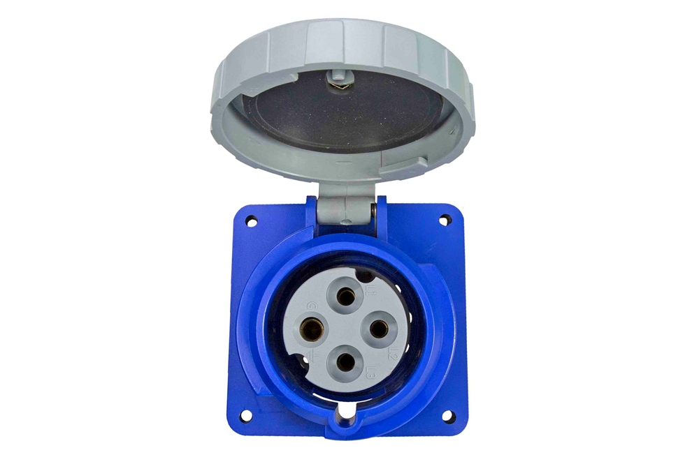 Larson Electronics - IEC 60309 Waterproof Receptacle, 20 Amps 3P+E ...