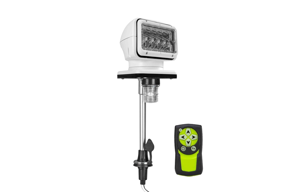 Larson Electronics - Remote Control LED Spotlight - 12-24V DC, 5000 ...