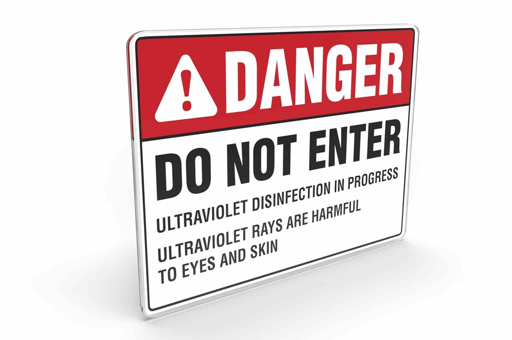 Larson Electronics - UV Warning Sign - Includes (1) Warning Sign - Pair ...