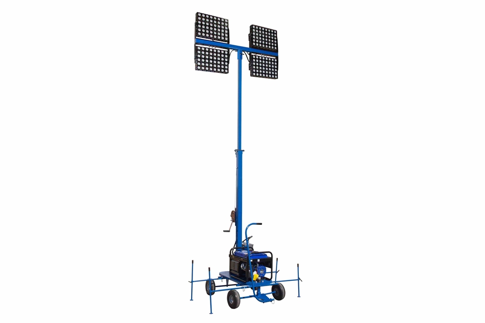 Larson Electronics - 1920 Watt Non-Towable Mini LED Light Tower w/ Gas ...