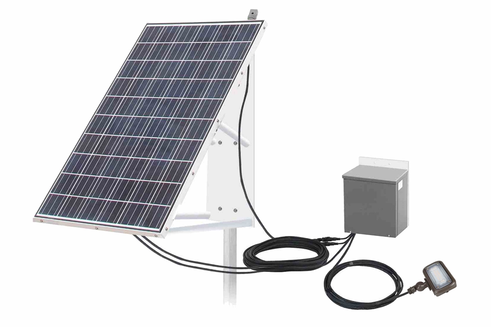 Larson Electronics - 70W Solar Powered LED Light - 6800 lms - (1) 300W ...