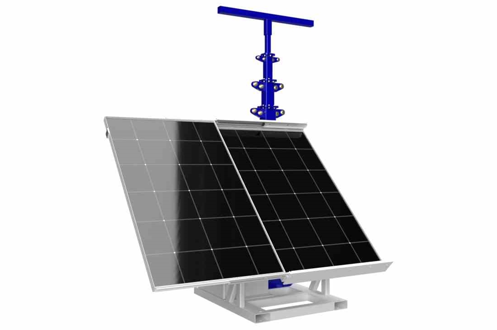 Larson Electronics - 15' Portable Solar LED Tower - (2) 300W Panels, (2 ...