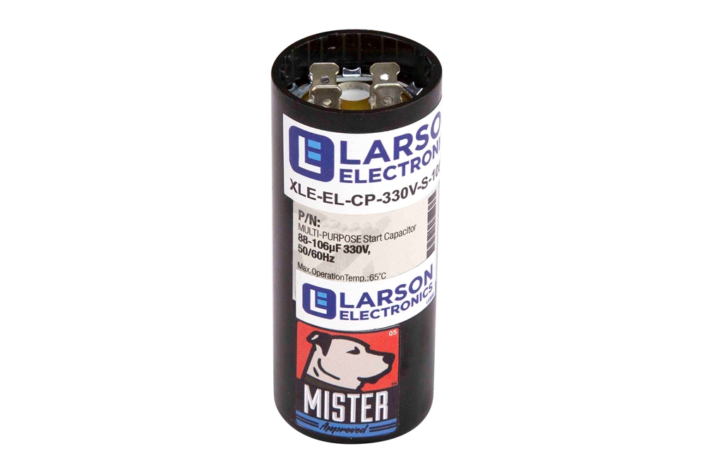 Larson Electronics - Round Motor Start Capacitor, 32 Microfarad Rating ...