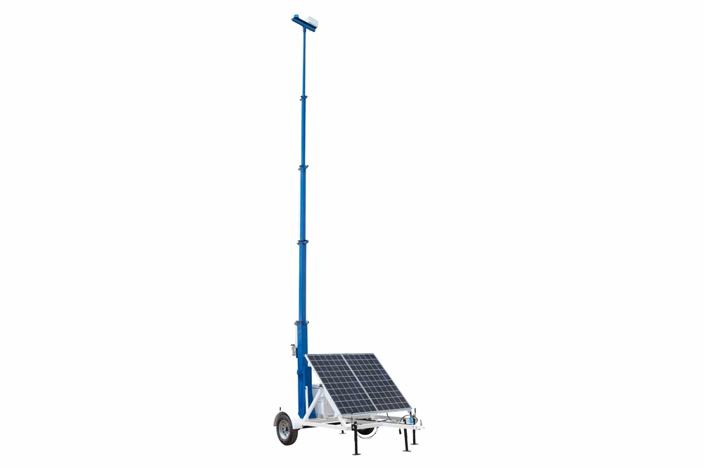 Larson Electronics - 30' Portable Solar Equipment Tower w/ Backup ...