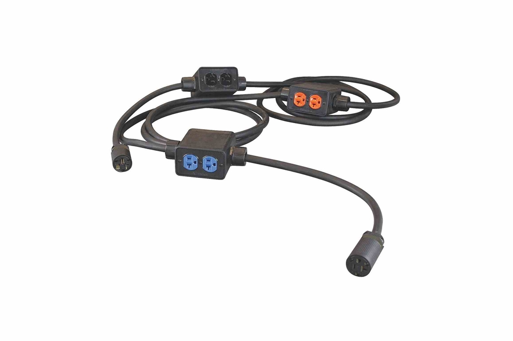 Larson Electronics - Power Stringer 10-Duplex NEMA 5-15R Outlets, 125V ...