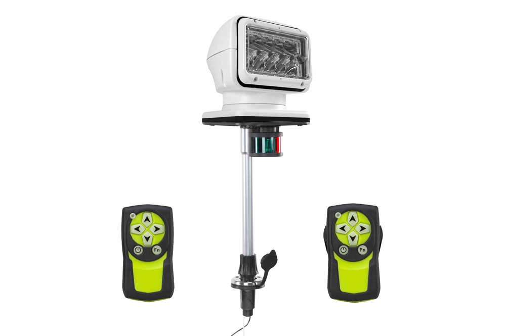 Larson Electronics - Remote Control LED Spotlight - 12-24V DC, 5000 ...